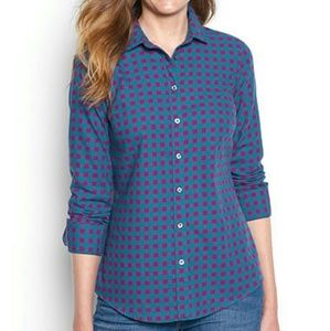 Orvis Flannel Turquiose/Purple BRAND NEW